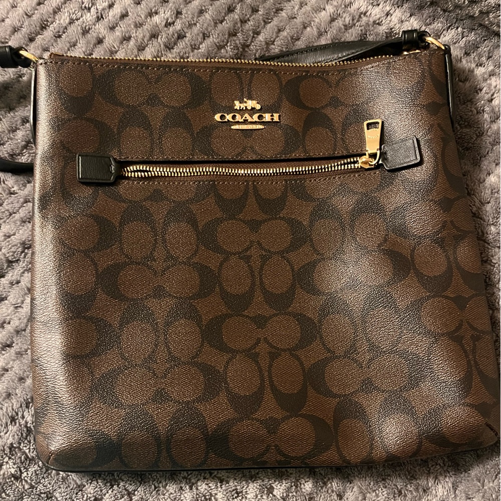 Coach Mini Rowan File bag in Signature Canvas